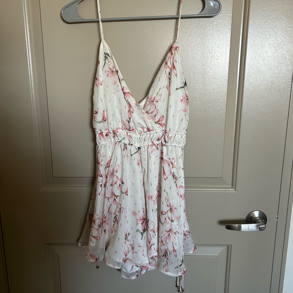 Floral Spaghetti Strap romper